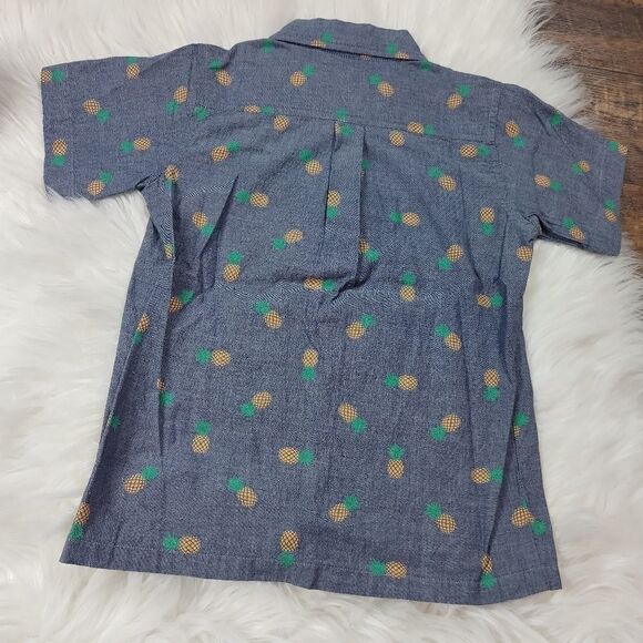 Well Dressed Wolf Boys Size 5 Denim Pineapple Prin - Picture 5 of 7